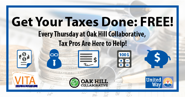 Get your taces done fore free at Oak Hill Collaborative